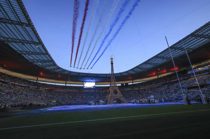 AP PHOTOS: Blood, sweat and tears on the opening weekend of the Rugby World Cup in France