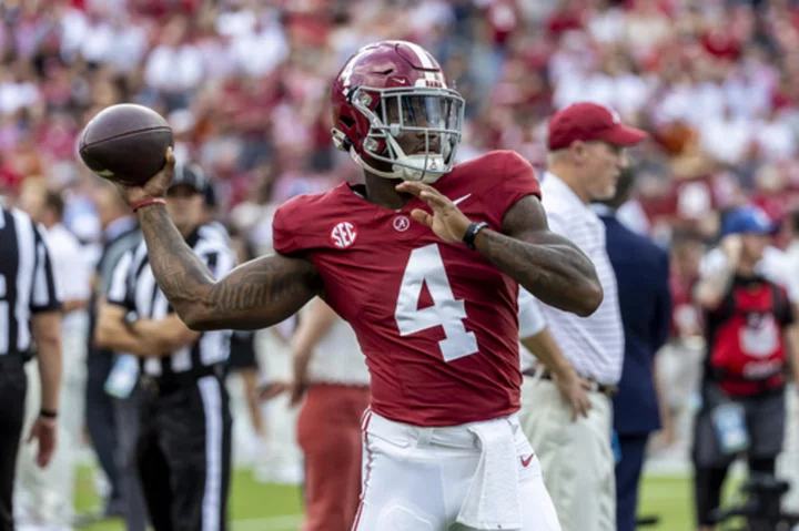 No. 10 Alabama hits road against USF, eager to rebound from 1st loss of season