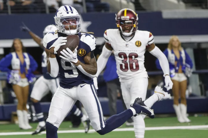 Bland, Prescott help Cowboys to 13th straight home win over Commanders on Thanksgiving