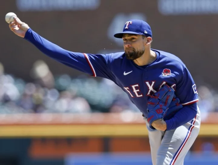 Eovaldi wins 6th straight decision, Seager has 4 RBIs, Rangers beat Tigers 5-0