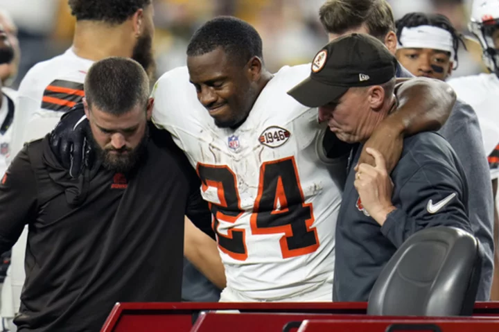 Browns star RB Nick Chubb has a second knee surgery. The team expects him back in 2024