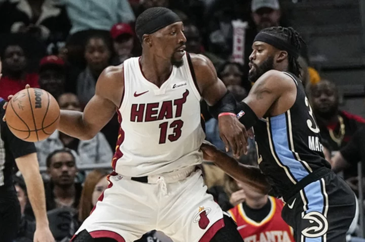 Miami Heat star Bam Adebayo out with bruised hip against Cavs still without guard Donovan Mitchell