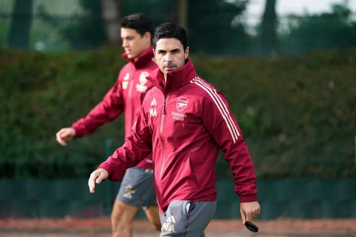 Mikel Arteta hopes to be talking about football after Arsenal’s trip to Sevilla