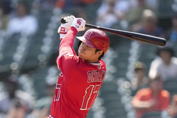Ohtani tosses 1st MLB shutout, homers twice to lead Angels to doubleheader sweep of Tigers