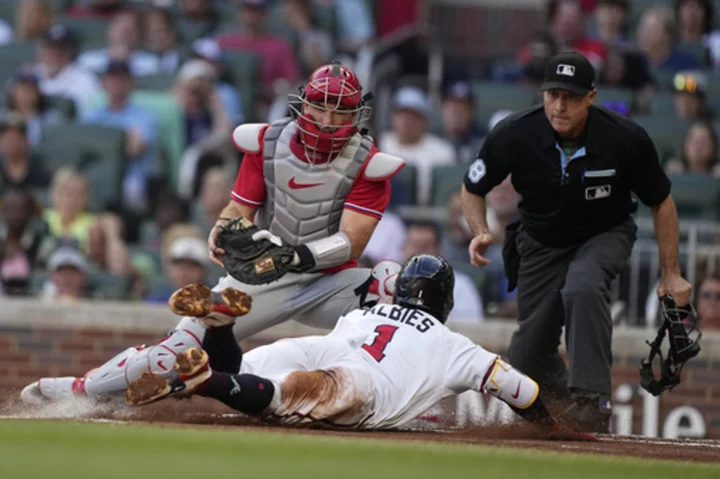 Olson blasts 2 HRs, Acuña has 4 hits as Strider, Braves overpower Phillies 11-4