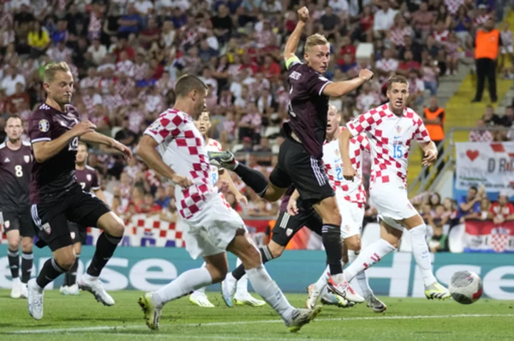 Croatia faces UEFA disciplinary charge for fans' fascist flag at Euro 2024 qualifying game