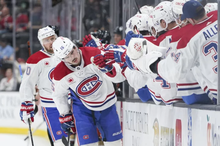 Newhook scores twice, Canadiens bounce back to beat Ducks 4-3 and end 4-game skid