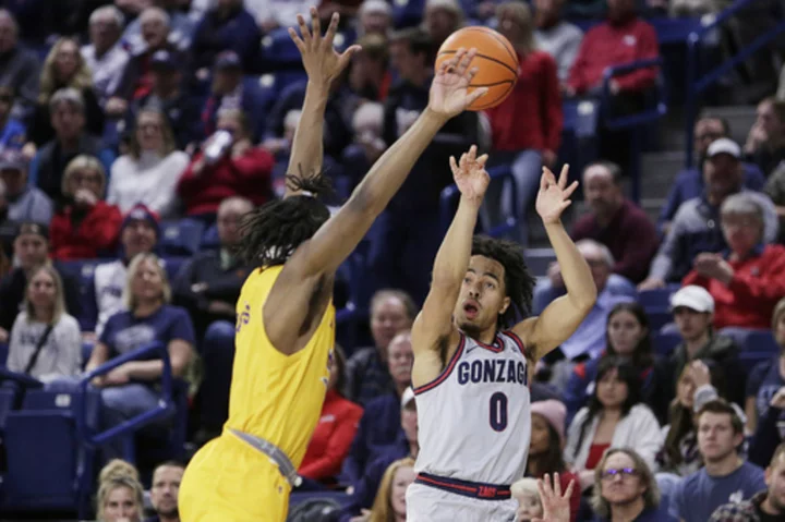 Ryan Nembhard scores season-high 22 points as No. 11 Gonzaga tops Cal State Bakersfield 81-65