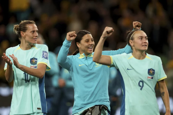 Raso scores twice as co-host Australia advances, knocking Canada out of the Women's World Cup