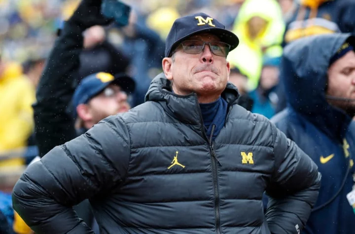 Will Jim Harbaugh coach today's Michigan vs. Penn State game despite Big Ten suspension?