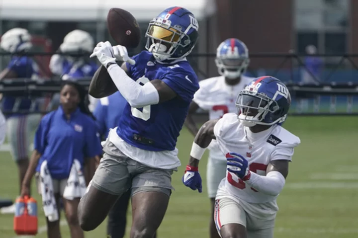 Cornerback Darnay Holmes in a strong competition to make the Giants roster