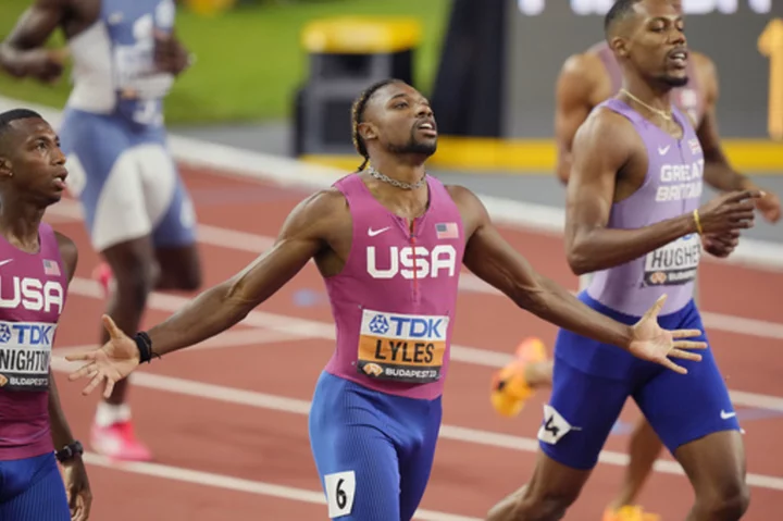 Lyles makes it 2 for 2, and Jamaica's Jackson runs second-fastest time ever in 200