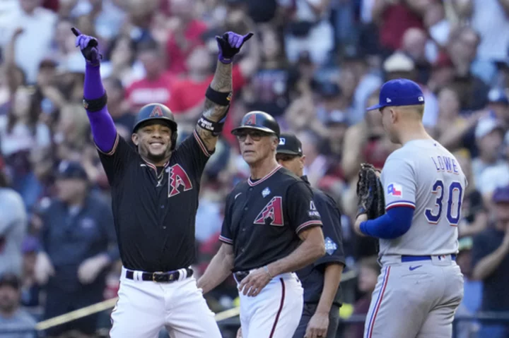 Diamondbacks' Ketel Marte extends record postseason hitting streak to 20 games