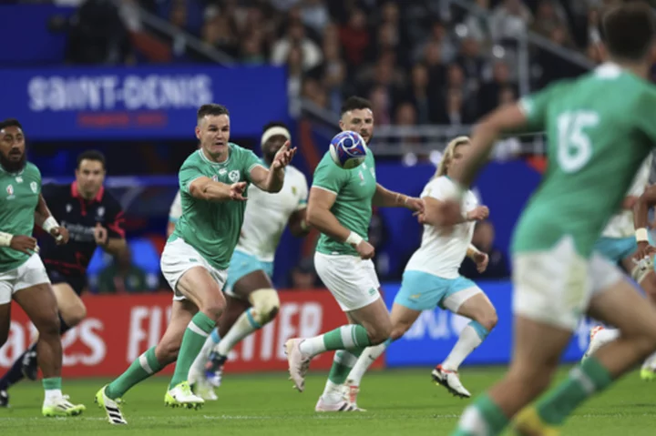 Ireland beats South Africa 13-8 in titanic Rugby World Cup clash