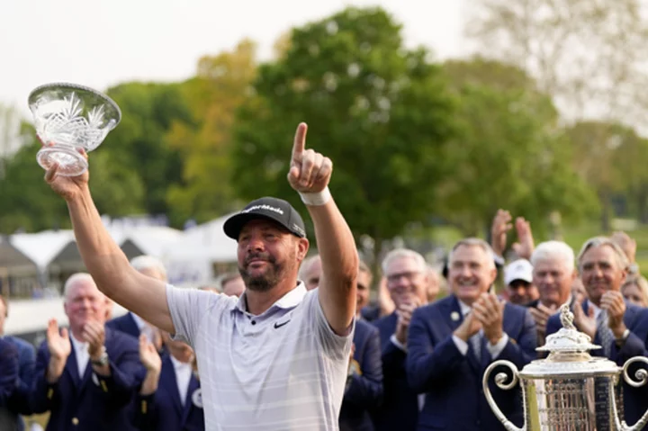 PGA Championship becomes a `Block party' celebrating club pro finishing tied for 15th