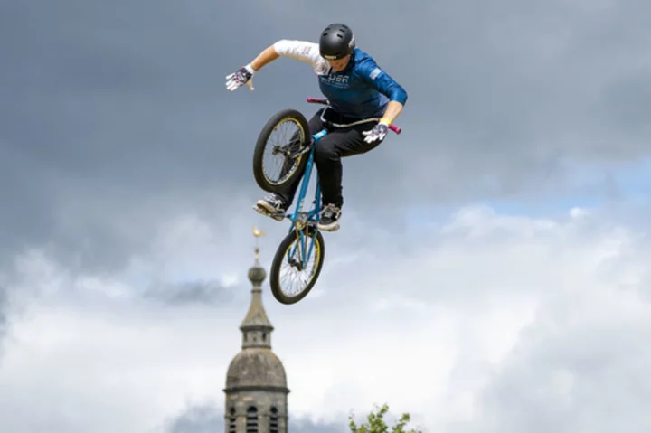 Hannah Roberts of the US wins her fourth straight freestyle BMX world championship