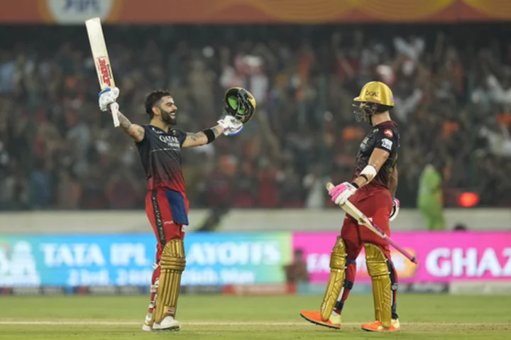 Kohli's sublime century powers Bangalore to crucial win in Indian Premier League