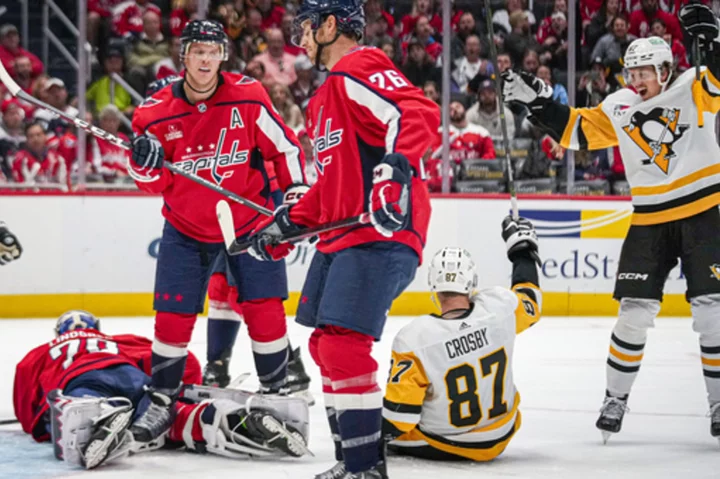 Crosby, Malkin help Penguins beat Ovechkin, Capitals 4-0