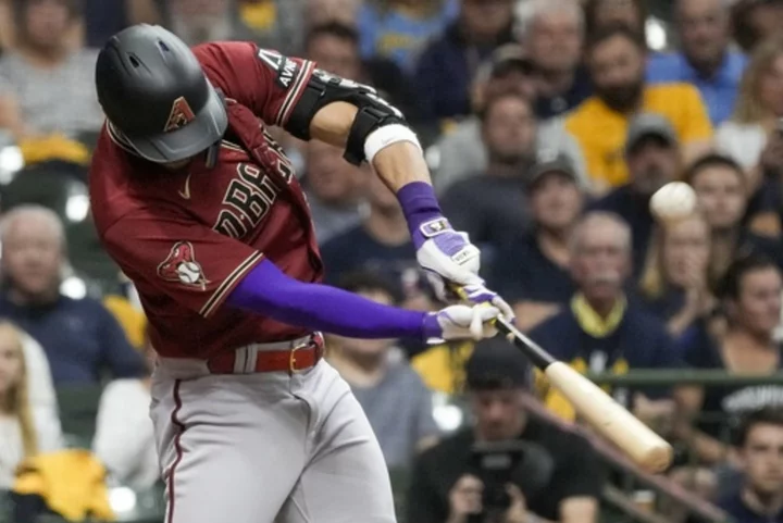 Diamondbacks erase early deficit again and beat Brewers 5-2 to sweep NL Wild Card Series