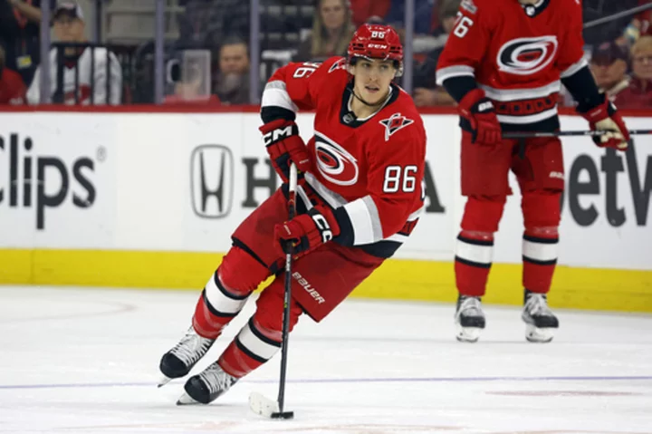 Hurricanes' Teravainen nears return from injury with East final looming