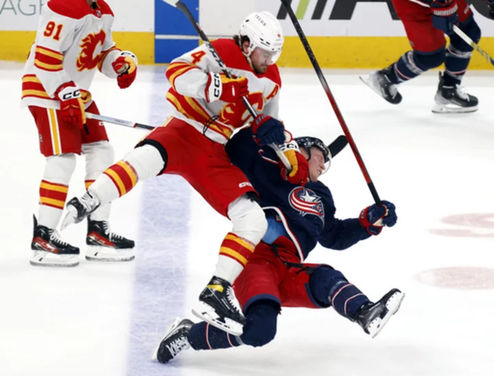 NHL suspends Flames' Rasmus Andersson 4 games for charging