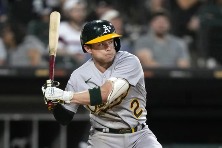 Allen homers and drives in career-high 5 as Athletics pound White Sox 12-4