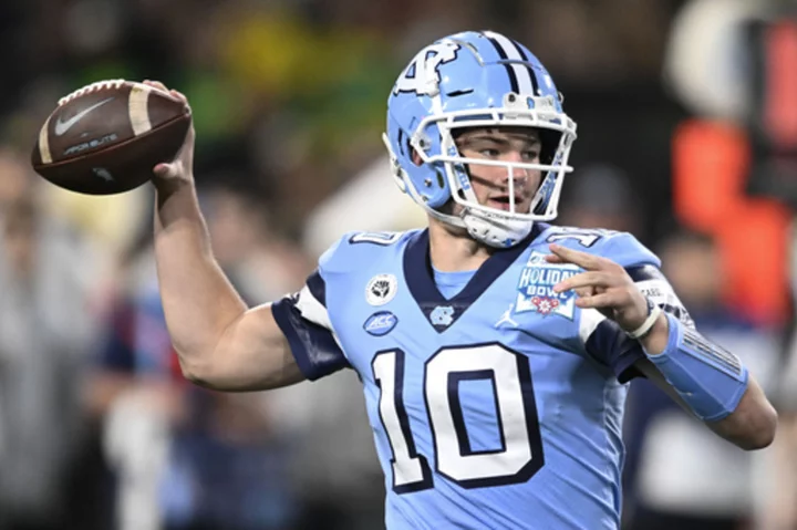 No. 21 UNC opens with South Carolina, seeks to build on 9-win season with Heisman hopeful Drake Maye