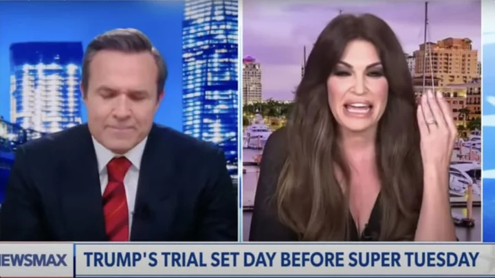 Kimberly Guilfoyle's Newsmax Interview Got Off to an Awkward Start