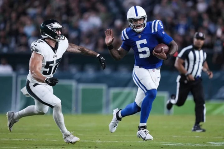 Anthony Richardson has uneven performance in Colts' 27-13 preseason win over Eagles