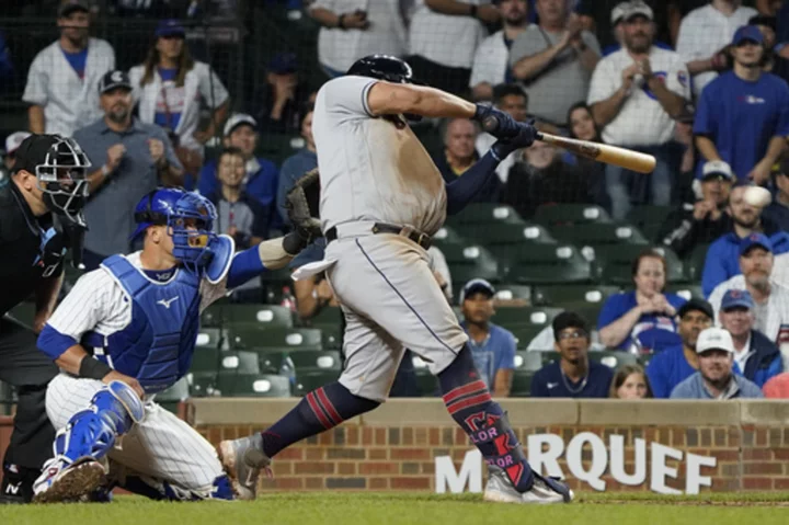 Naylor hits 2-run single in 10th as Guardians beat Cubs 8-6 after blowing 4-run lead in 9th