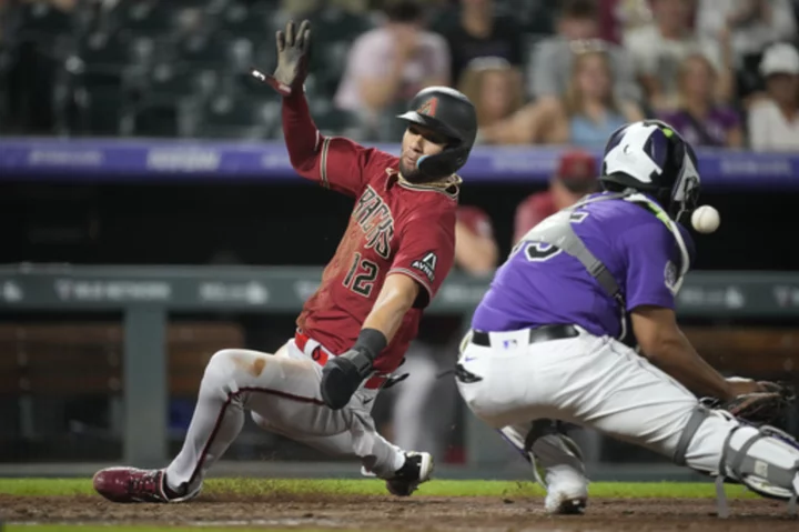 Marte, Pham key Diamondbacks' 5-run 9th in 8-5 victory over Rockies