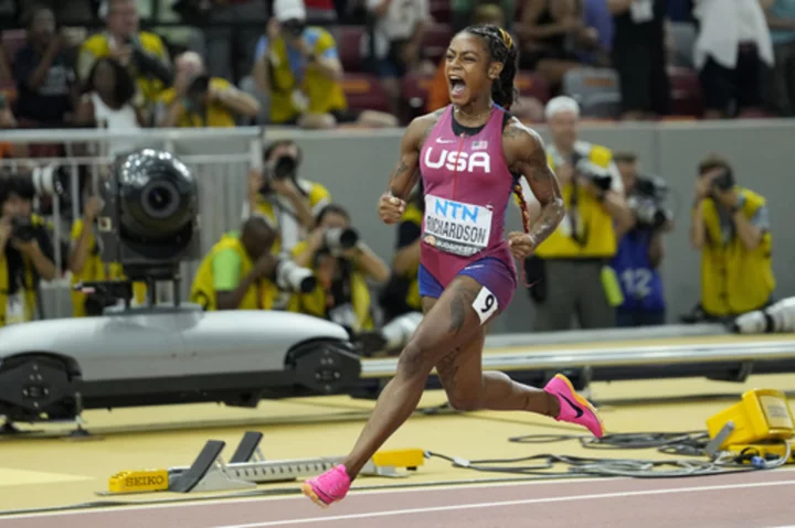 American Sha’Carri Richardson caps comeback by winning wild 100 meters at worlds