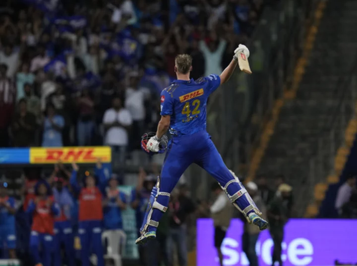 Mumbai stays in hunt for playoff spot in IPL