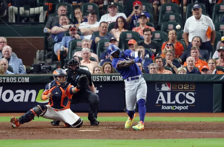 Alternate angle shows Adolis Garcia turning Astros boos into silence with epic grand slam