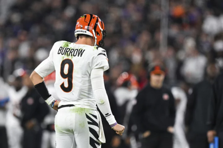 Joe Burrow is out for the rest of the season with a torn ligament in his throwing wrist, Bengals say