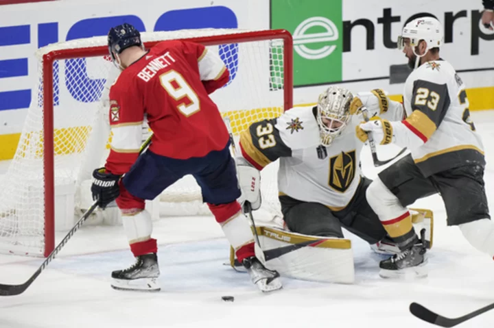 Hill saves Vegas in Game 4's closing seconds, has team one win away from Stanley Cup title