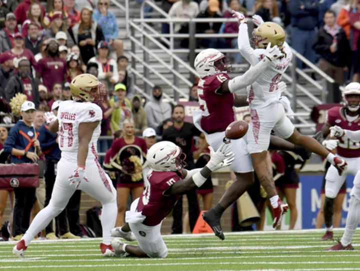 No. 3 Florida State survives late Boston College rally to win 31-29