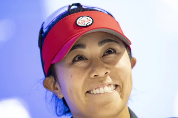 Danielle Kang made it to the Solheim Cup in Spain. Her golf clubs did not