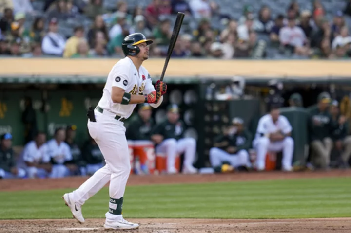 Noda hits 3-run HR, A's spoil Soroka's return with 7-2 win over Braves to stop 11-game skid