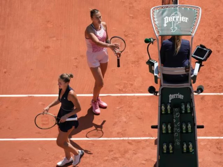 French Open crowd boos as Ukraine's Marta Kostyuk refuses to shake hands with Belarusian Aryna Sabalenka