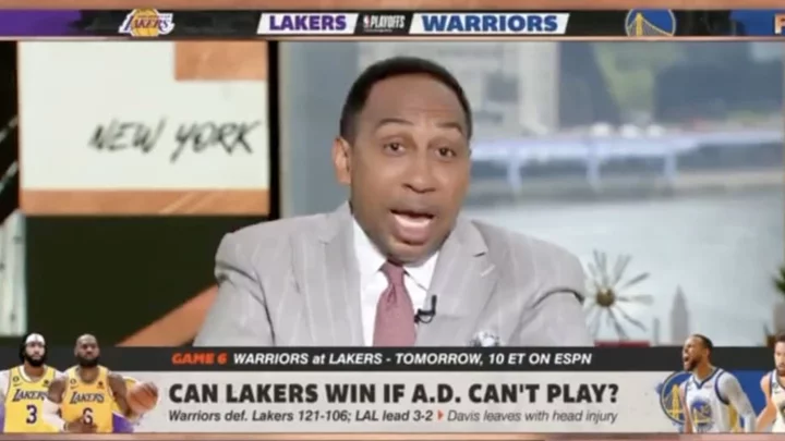 Stephen A. Smith Mocks Idea of Anthony Davis Getting a Concussion