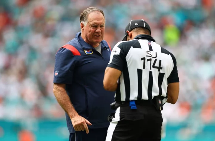 Bill Belichick fuels a refereeing conspiracy against the Patriots