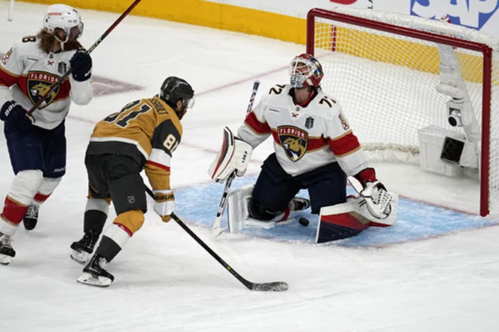 Panthers not about to panic over Game 1 loss to Golden Knights in Stanley Cup Final