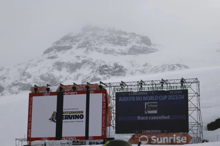 Strong winds cancel women's World Cup downhill race at Matterhorn mountain