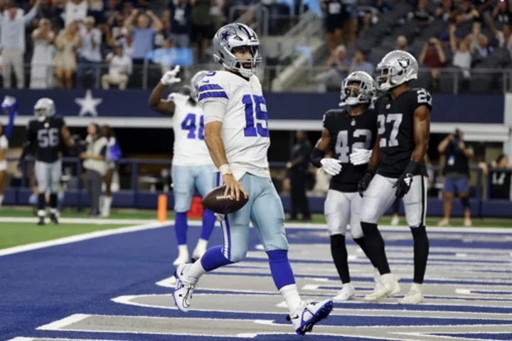 Grier shines in possible final act with team as Cowboys beat Raiders 31-16 in preseason finale