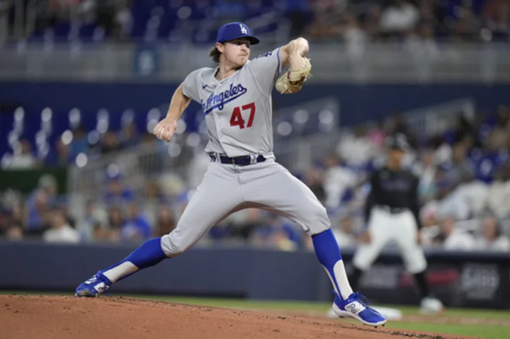 Ryan Pepiot throws 6 2/3 perfect innings as Dodgers rout Marlins 10-0