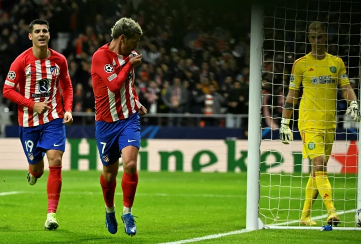 Griezmann and Morata double up as Atletico destroy 10-man Celtic