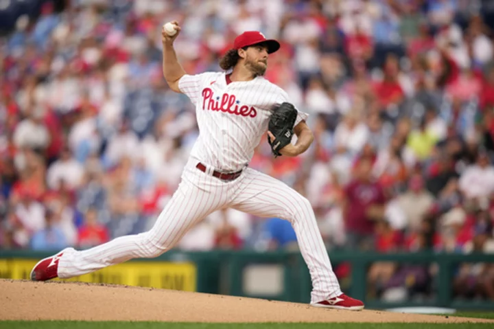 Phillies' Nola loses no-hit bid on homer in 7th against Tigers