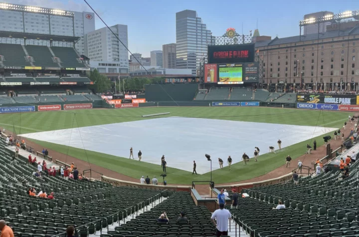 Orioles-Reds start time: Orioles rain delay update in Baltimore for June 26