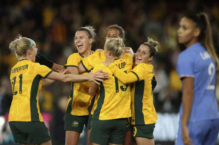 Australia beats France 1-0 in Women's World Cup warm-up match before 50,000 spectators